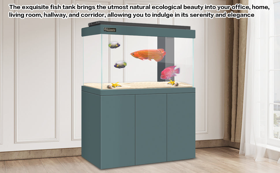 All in One Aquarium, 135 Gallon Ultra Clear Fish Tank