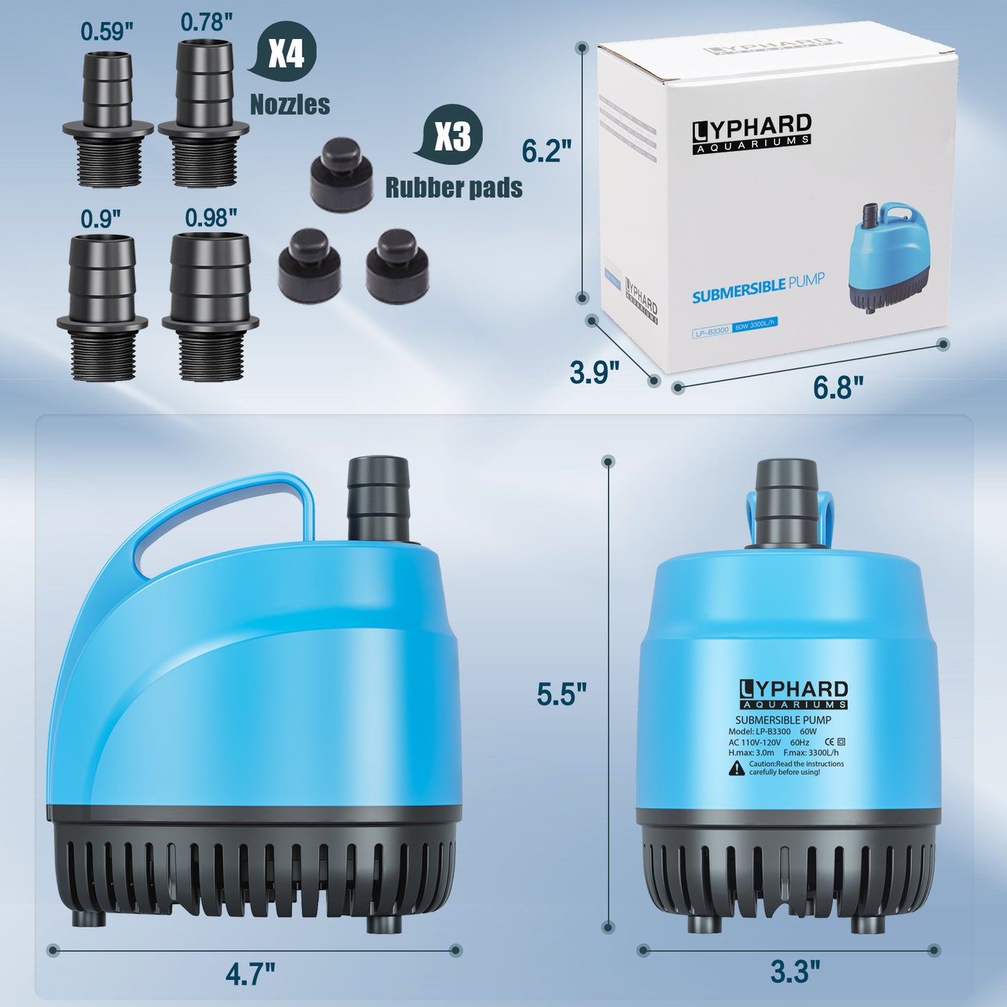 Submersible Water Pump 60W