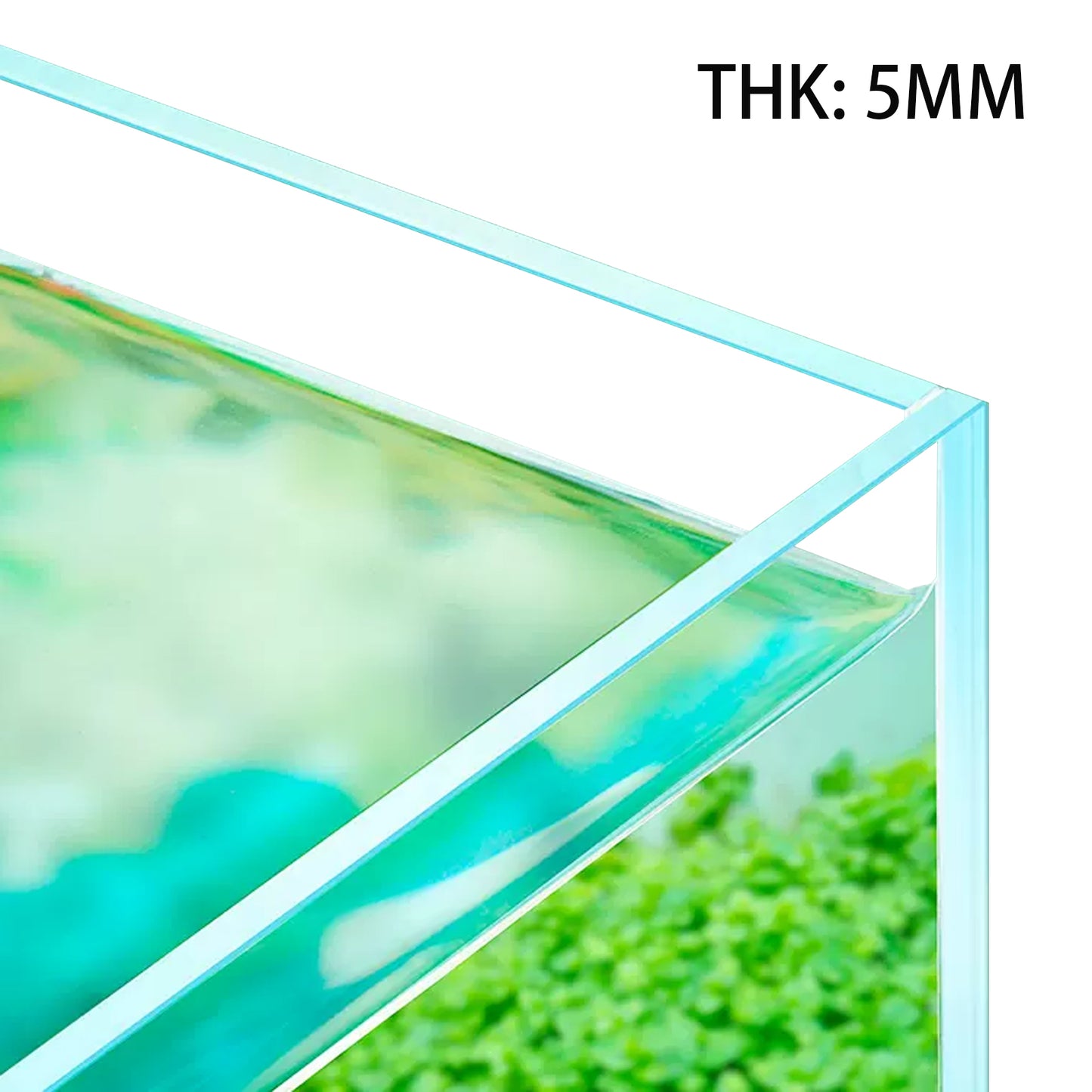 Ultra White Clear Glass Low Iron Aquarium Tank 2.9 Gal
