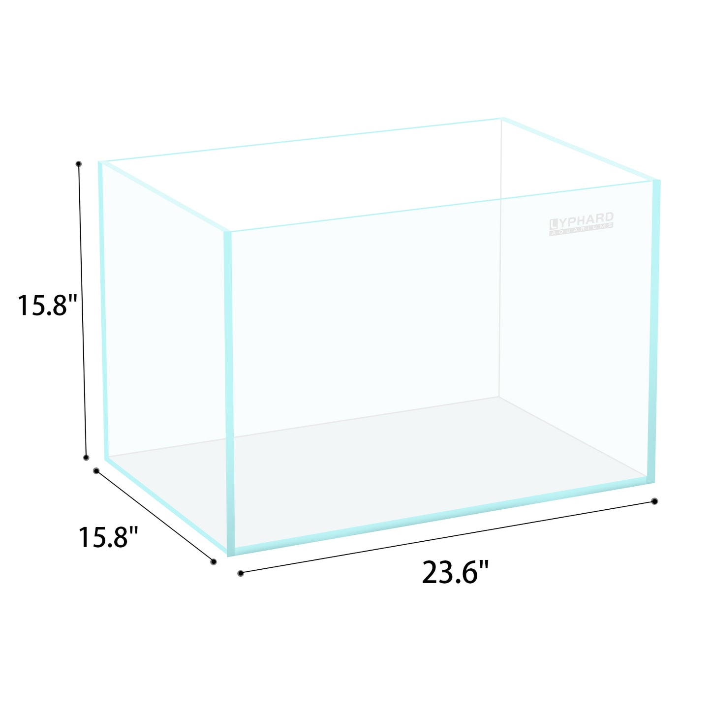 Ultra White Clear Glass Low Iron Aquarium Tank 25 Gal