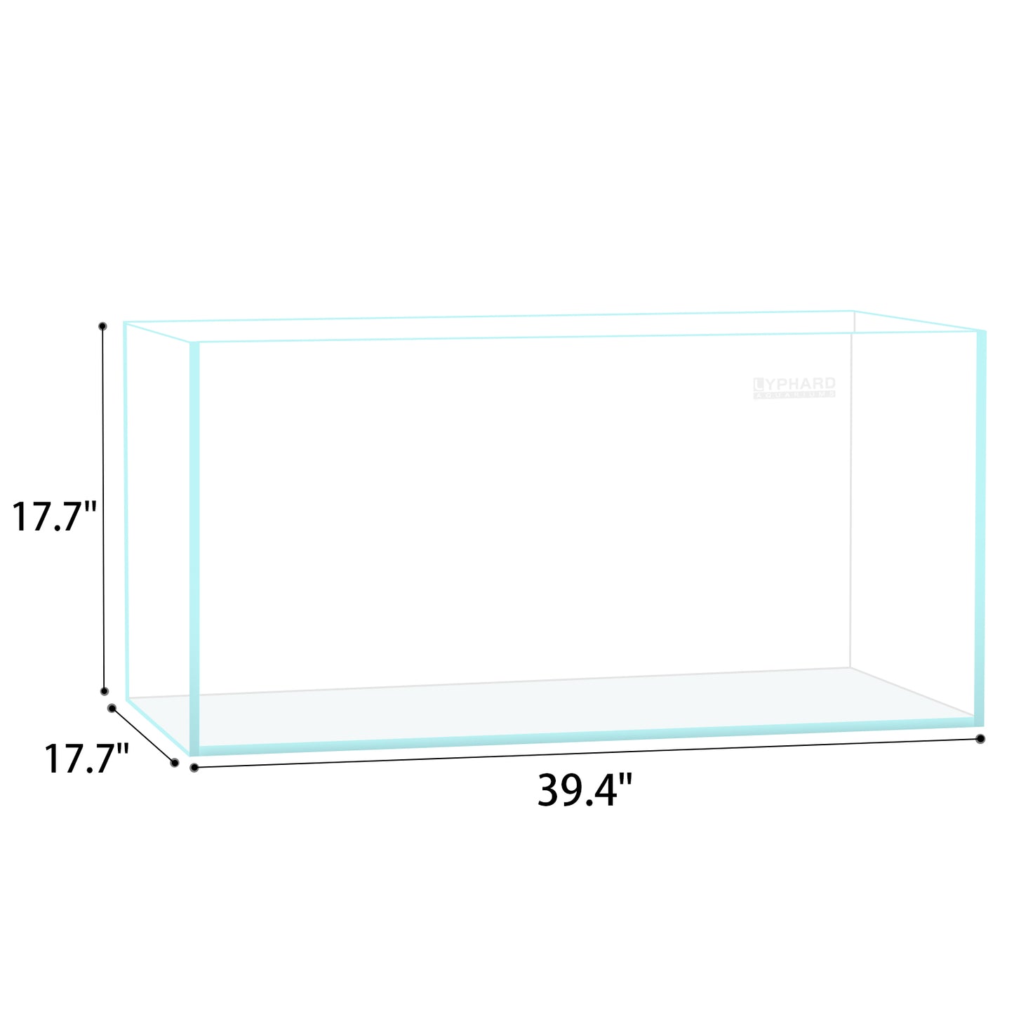 Ultra White Clear Glass Low Iron Aquarium Tank 53 Gal