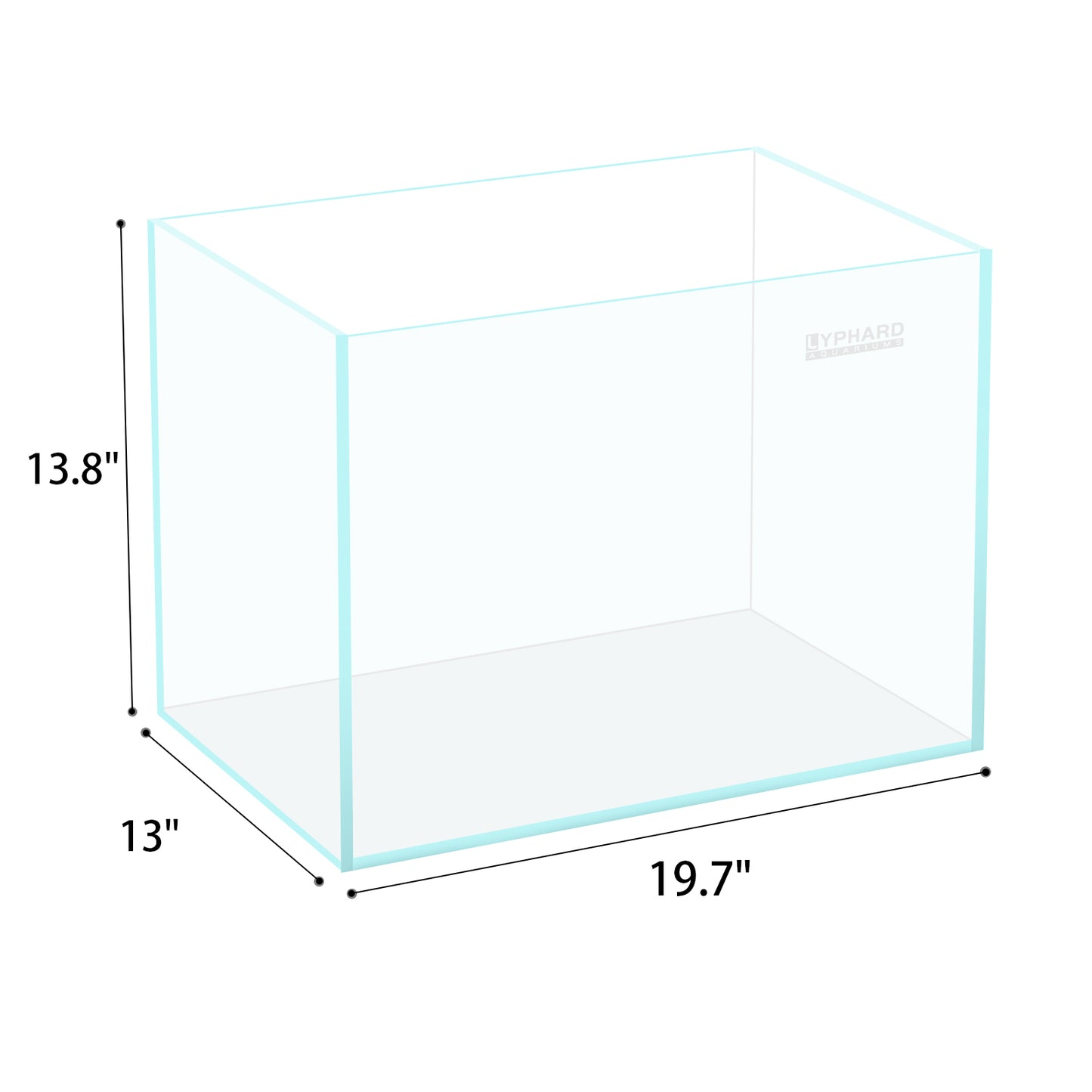 Ultra White Clear Glass Low Iron Aquarium Tank 15 Gal
