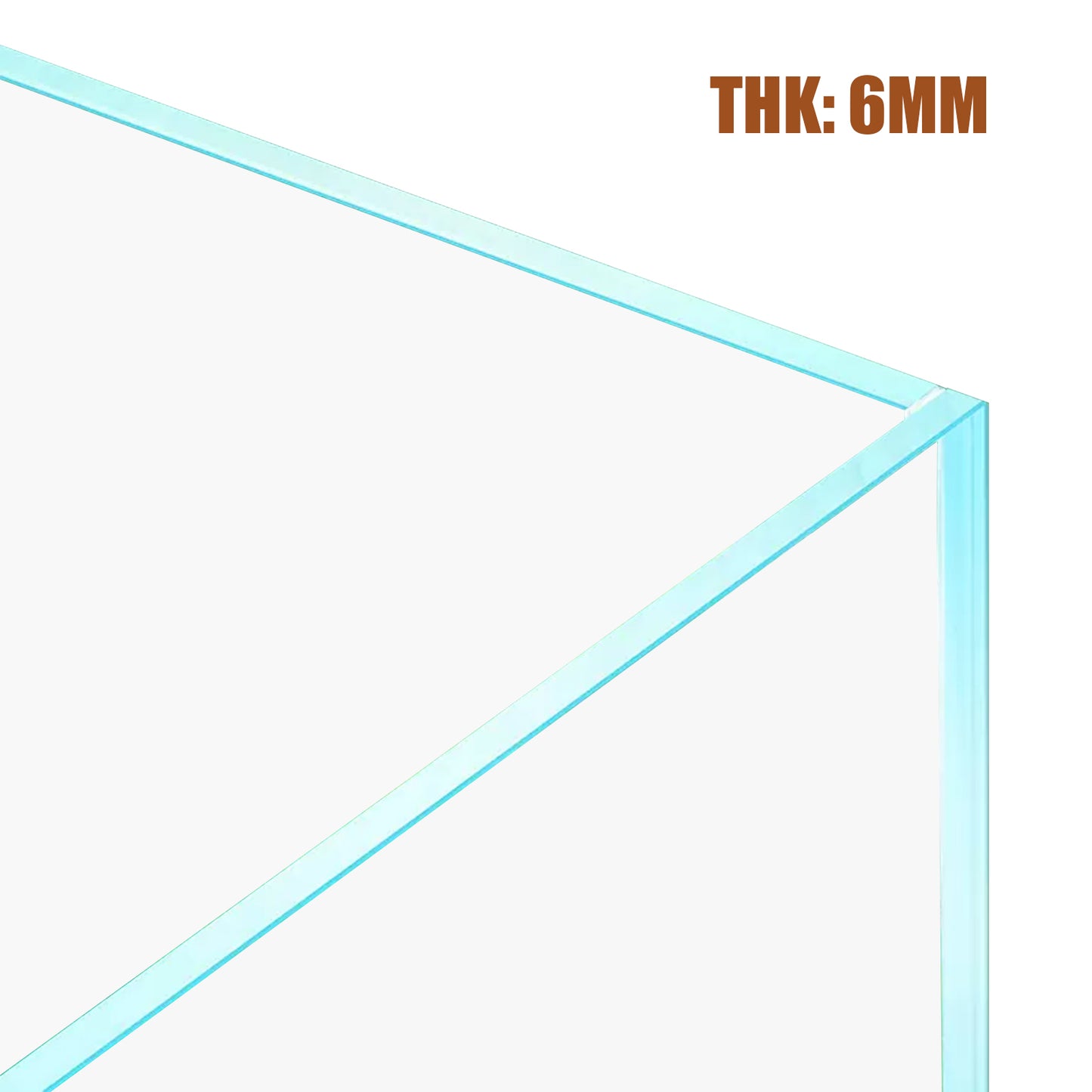 Ultra White Clear Glass Low Iron Aquarium Tank 15 Gal