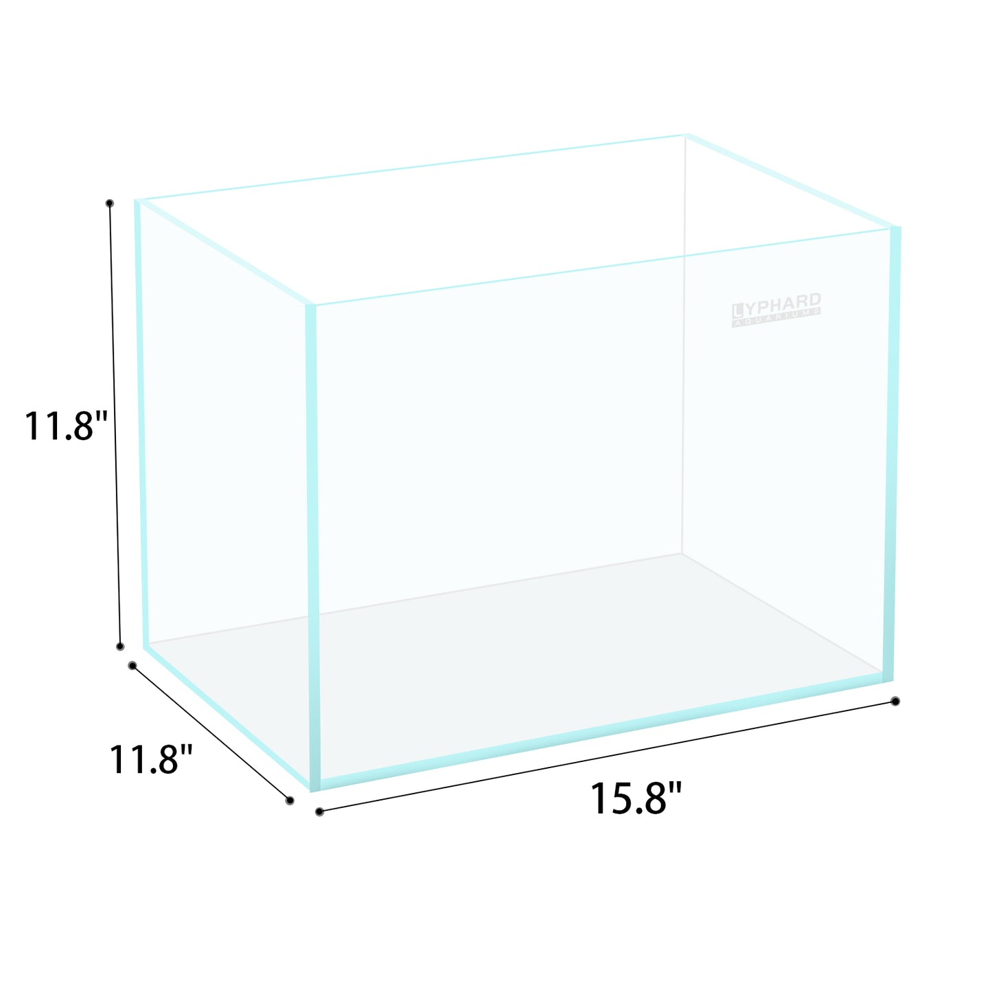 Ultra White Clear Glass Low Iron Aquarium Tank 9 Gal