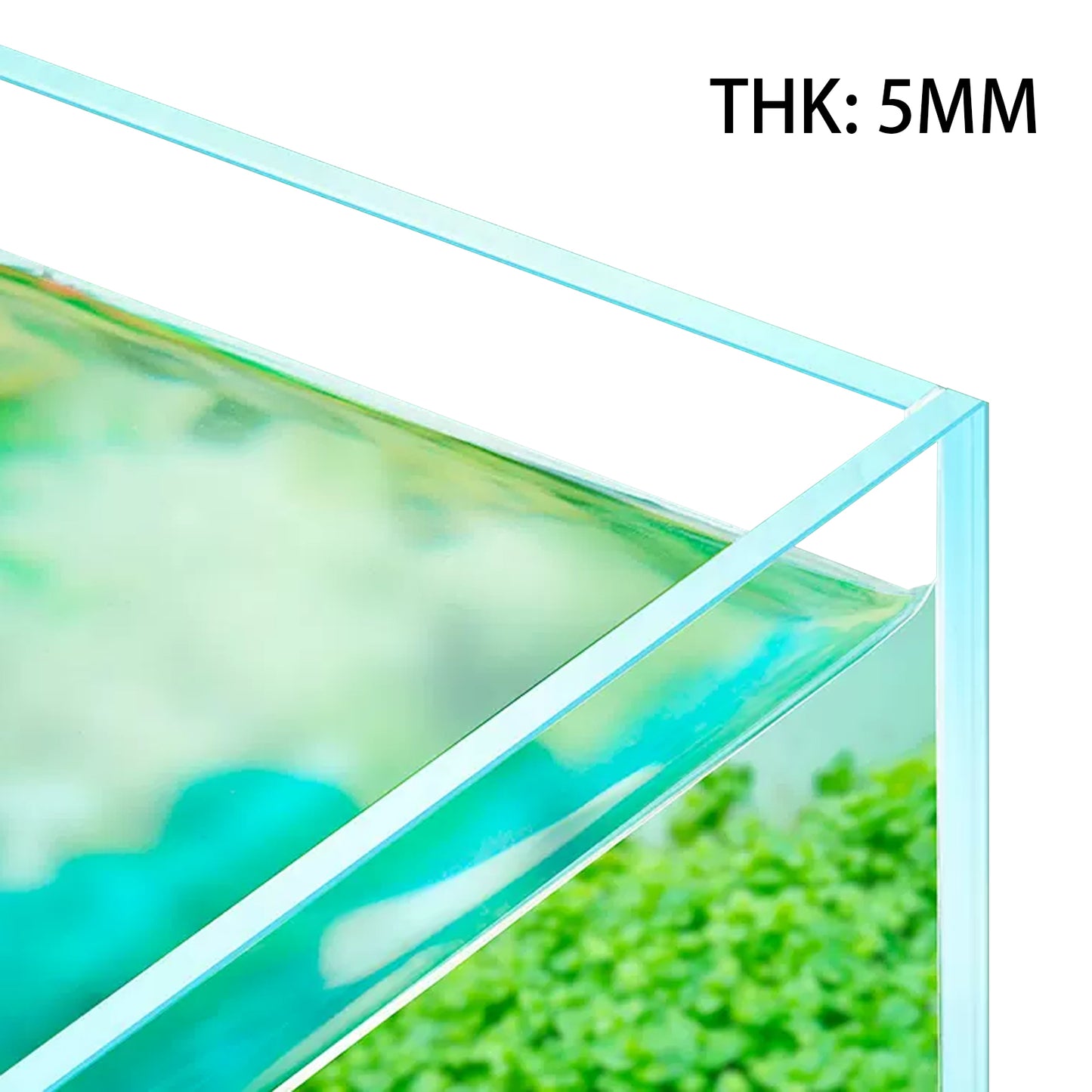 Ultra White Clear Glass Low Iron Aquarium Tank 9 Gal