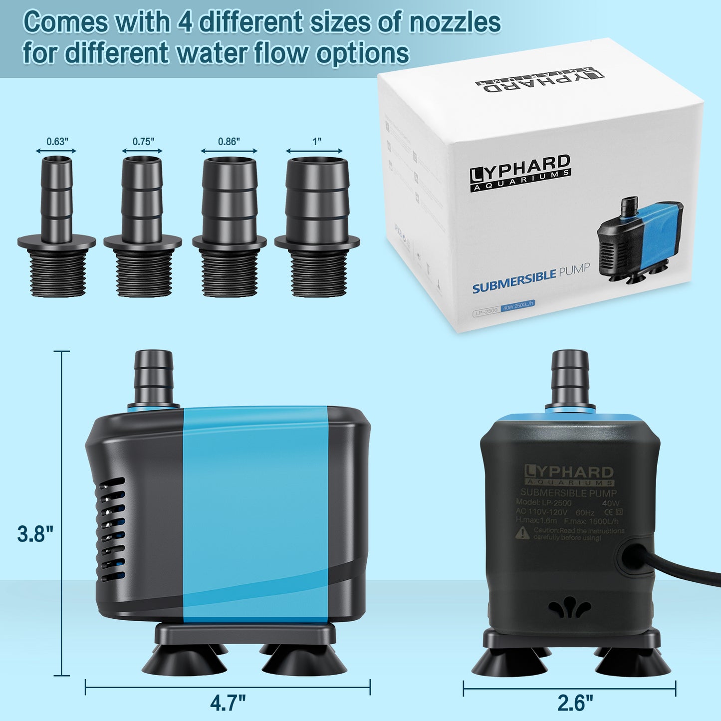 Submersible Water Pump 40W